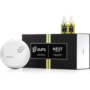 NIB NEST Fragrances Pura Smart Diffuser Device & 2pc Bamboo & Grapefruit